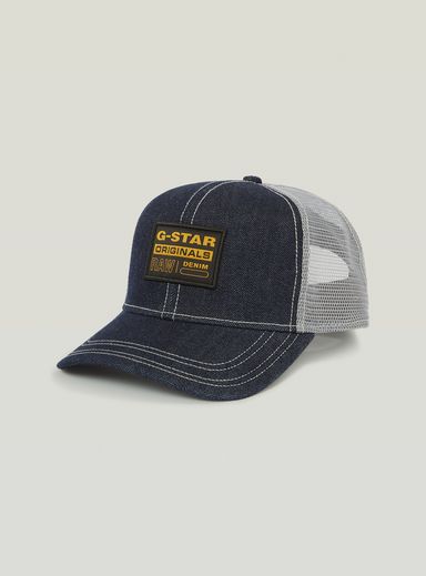 Denim Embro Baseball Trucker Cap